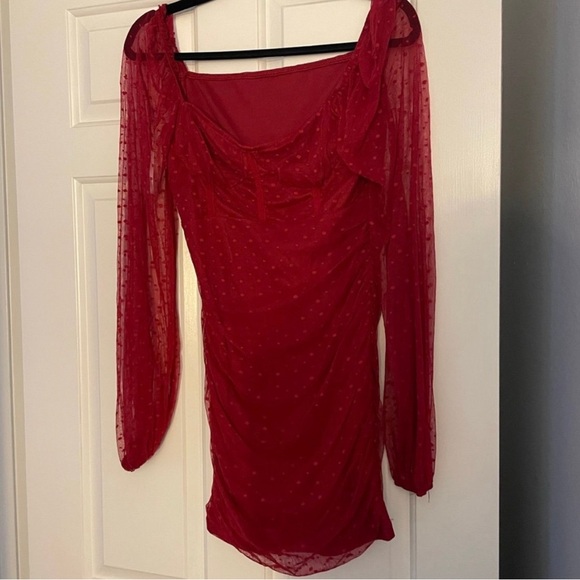 SHEIN Dresses & Skirts - SHEIN sz. M red lace dress